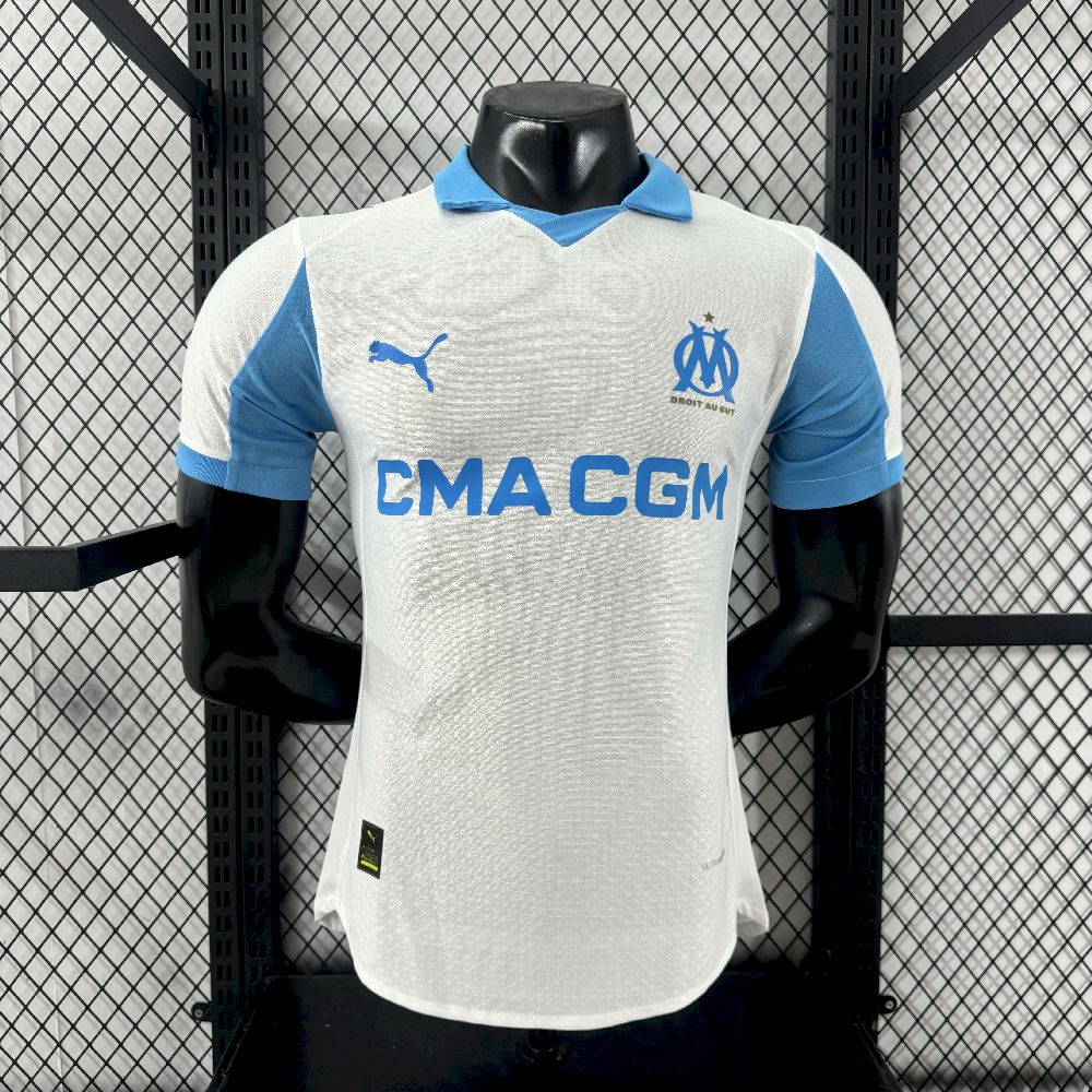 Top 1:1 Olympique Marseille 2025-26 Home Jersey Player Version