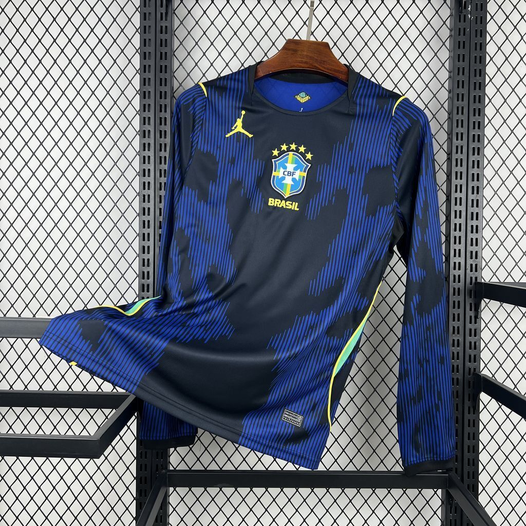 Brazil 2026 World Cup Away Long Sleeve Football Jersey